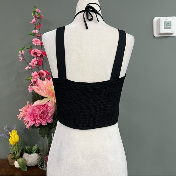 L.A HEARTS Cropped Tank Top with Neck Tie Up - Picture 4 of 11